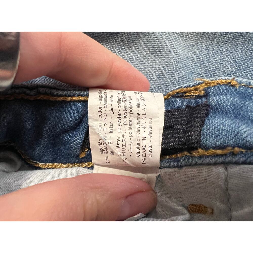 ZARA Girls Skinny Jeans Blue Adjustable Waist Stretch Denim Size 10 (140 cm) - Picture 11 of 11